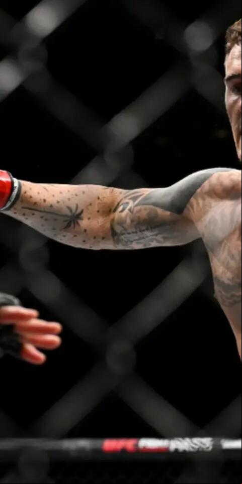 Tom Aspinall (left) is favored over Sergei Pavlovich at UFC 295