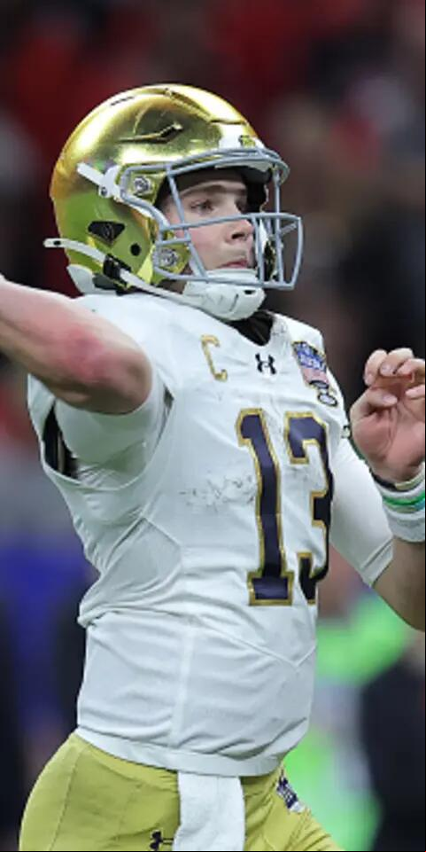 Riley Leonard and Notre Dame featured in our Orange Bowl player props