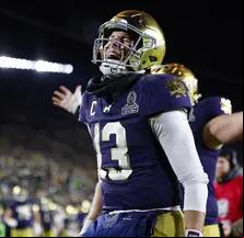 Riley Leonard featured in our Notre Dame vs Georgia Sugar Bowl preview and picks
